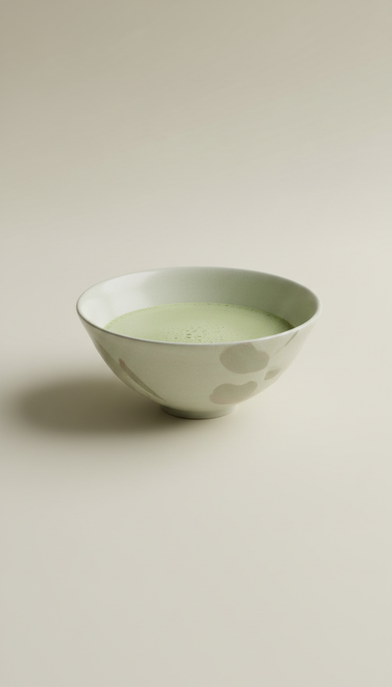 Minimalist Ceramic Matcha Bowl, Hand-Thrown