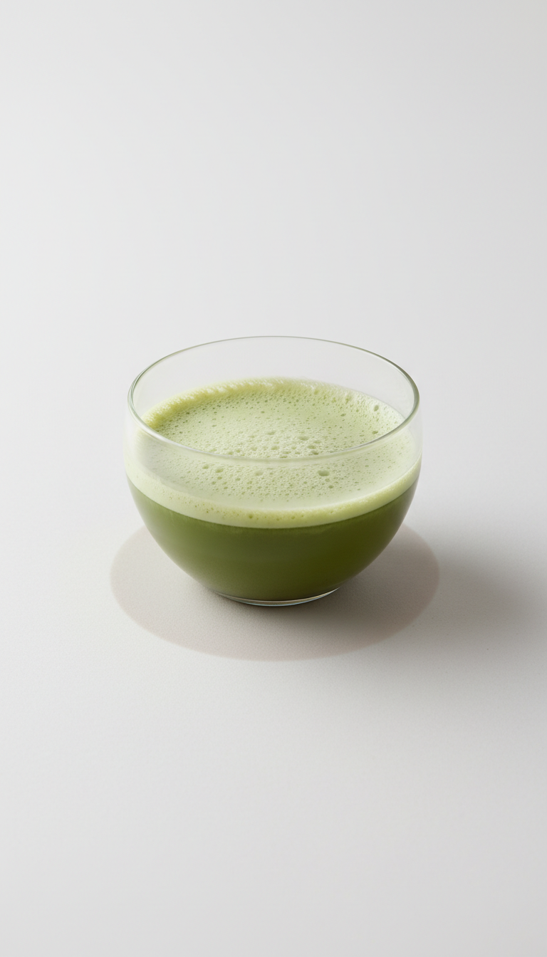 Thin-Walled Glass Matcha Cup, Clear Form